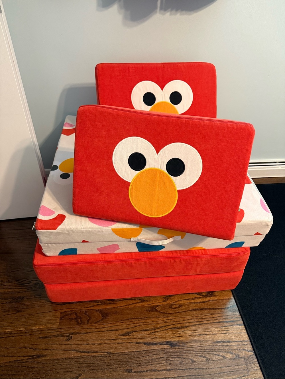 Red Elmo Nugget Couch Cover
